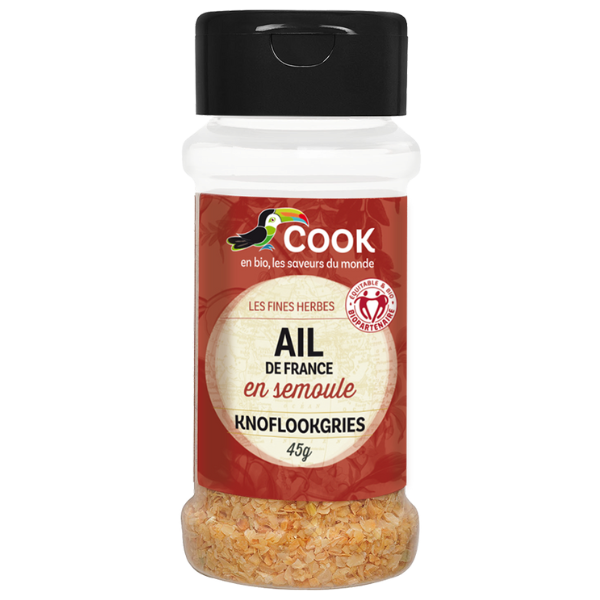 Cook épices -- EOL Ail en semoule biopartenaire (origine France) - 45 g