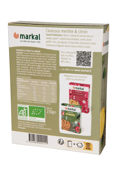 Couscous menthe citron bio (meilleur produit bio 2024) - 2