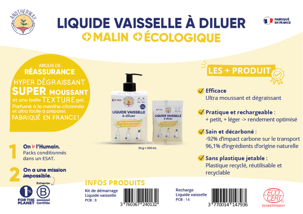 Kit démarrage liquide vaisselle à diluer - 3